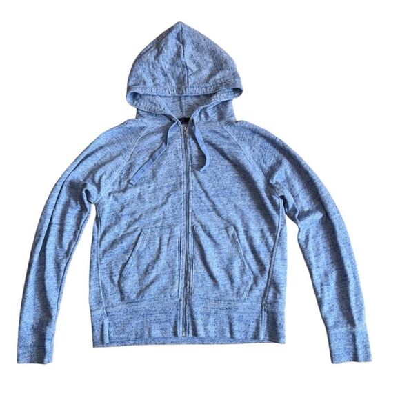 GAP Women's Light Blue Cotten Zip Up Hoodie - Size Large - Picture 1 of 6